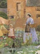 In a Garden at Cookham (mk46) George John Pinwell,RWS